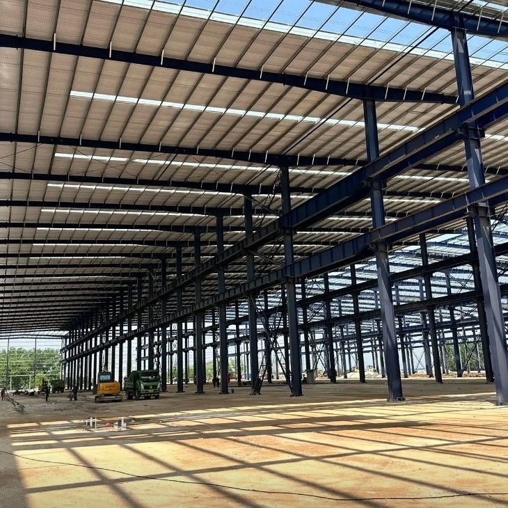 Prefabricated galvanized anti-corrosion metal frame steel structure industrial modular workshop