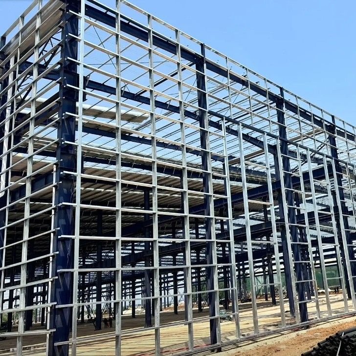 Prefabricated galvanized anti-corrosion metal frame steel structure industrial modular workshop