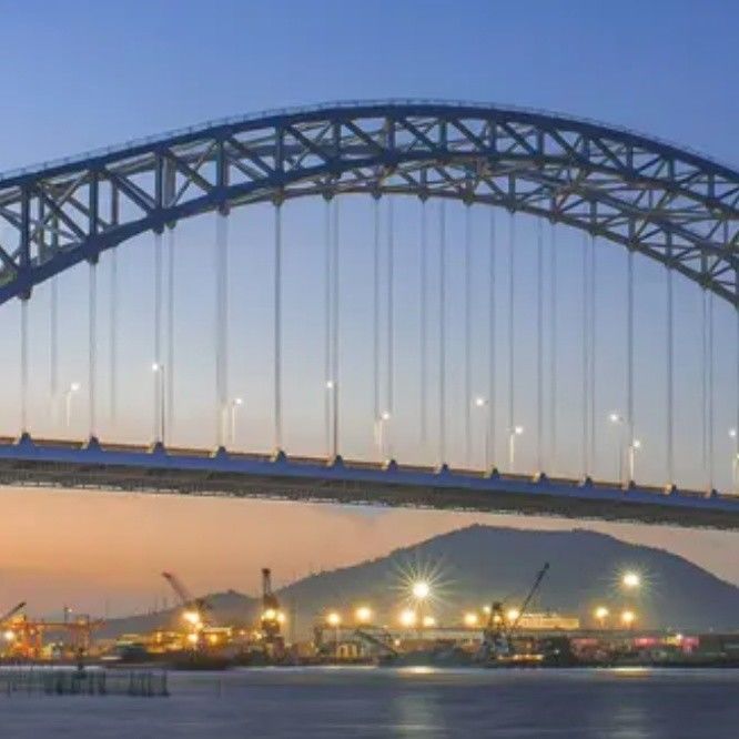High Strength Steel Truss Bridge Corrosion Resistant For Transportation