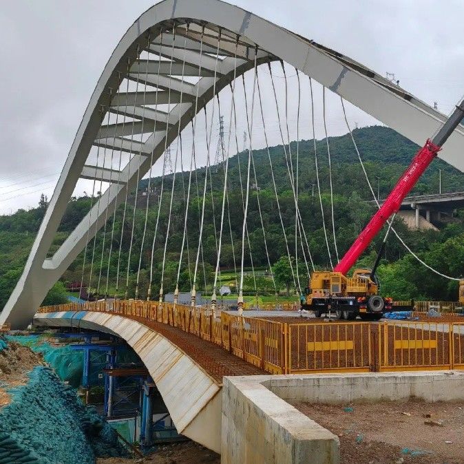 High Strength Steel Truss Bridge Corrosion Resistant For Transportation