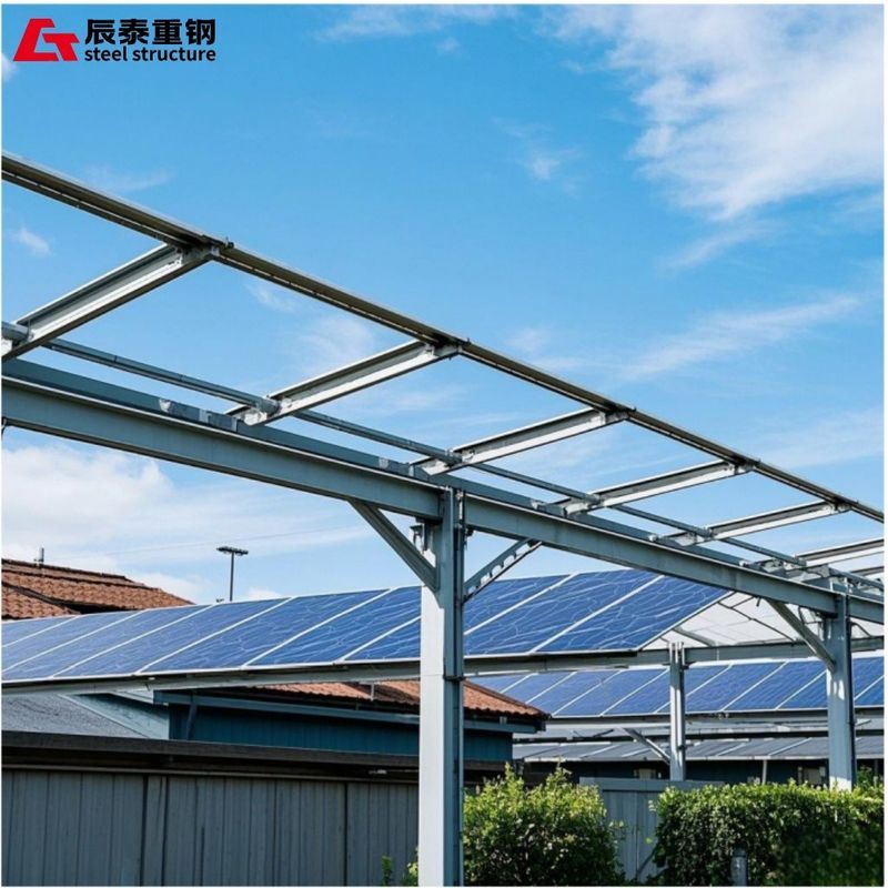 Seismic Anti Corrosion Bracket Steel Structure Building For Solar Photovoltaic