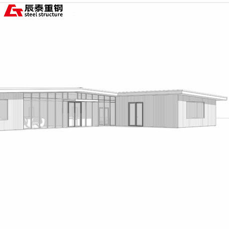 Modern Design Steel Structure Workshop With Sliding Door Alloy Frame