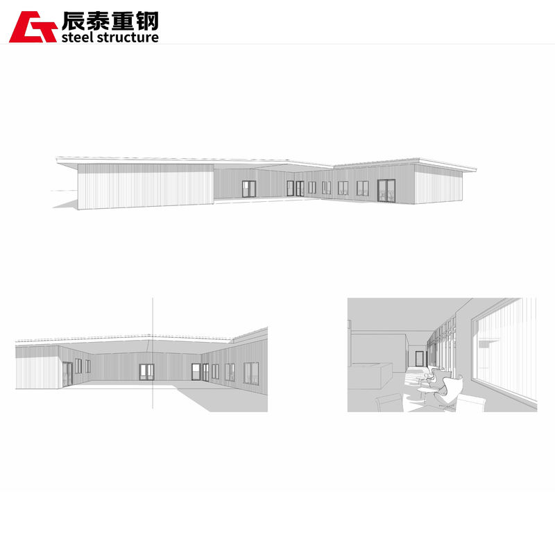Anti Corrosion Galvanized Prefabricated Steel Structure Workshop Warehouse