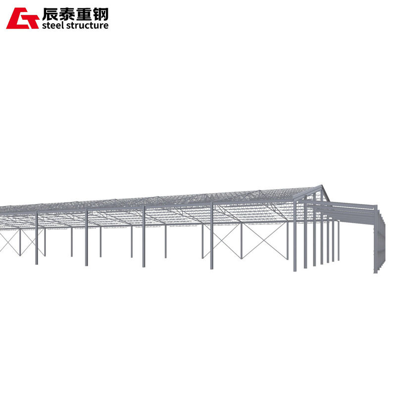 Atelier de construction en acier Grand gratte-ciel Hangar préfabriqué avec structure secondaire