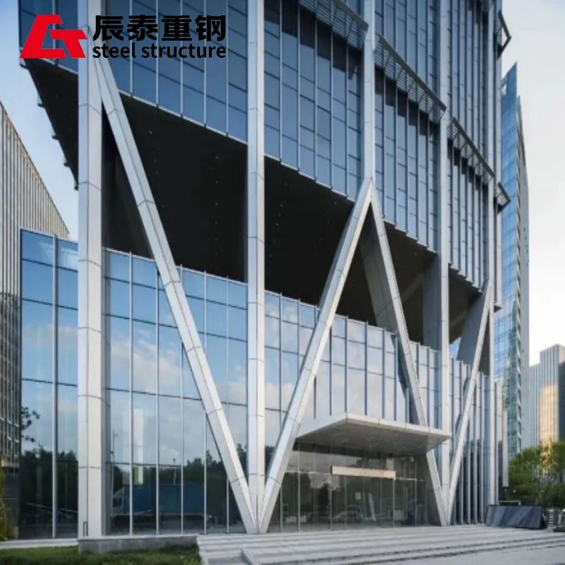 Prefabricated Steel Structure Office Building With Sandwich Panel Door And Aluminum Door Frame