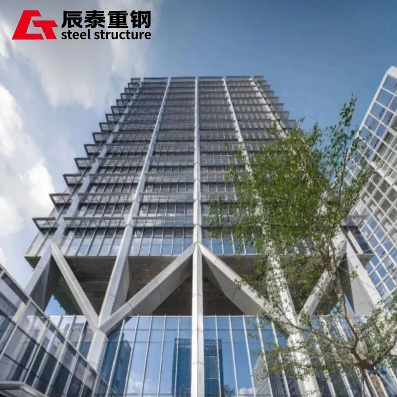Prefabricated Steel Structure Office Building With Sandwich Panel Door And Aluminum Door Frame