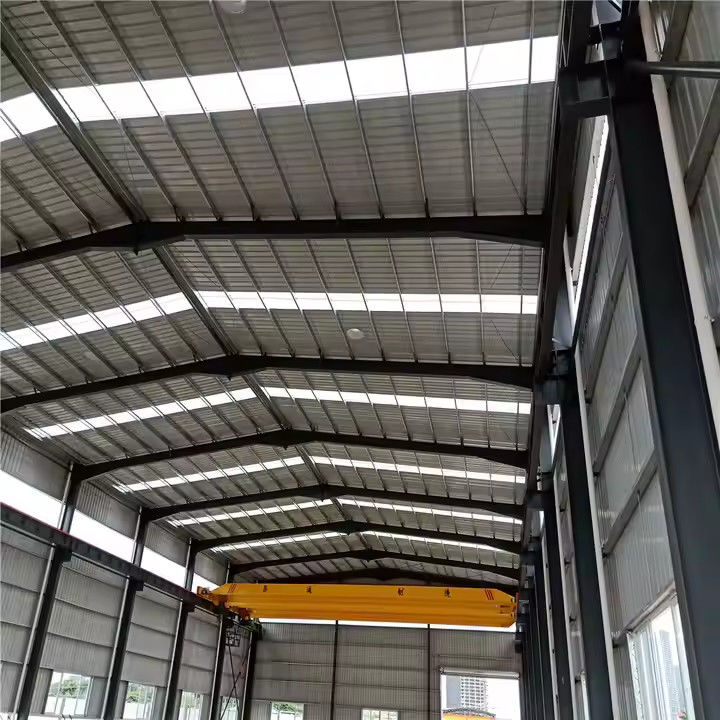 Complete Drainage System Equipped Waterproof Steel Workshop For Factory Plant