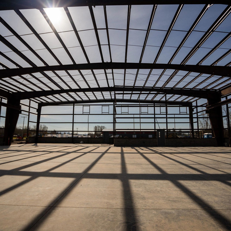 Prefab Steel Structure Car Showroom With Easy Installation And Good Load Bearing Capacity