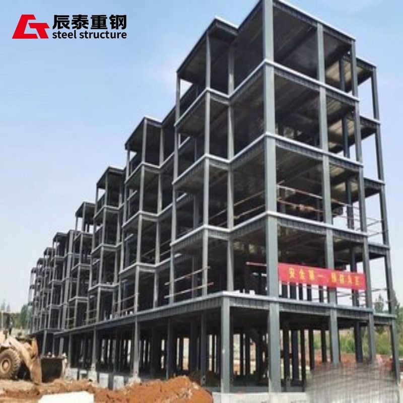 Color Customizable Commercial Center Steel Structure High Rise Building