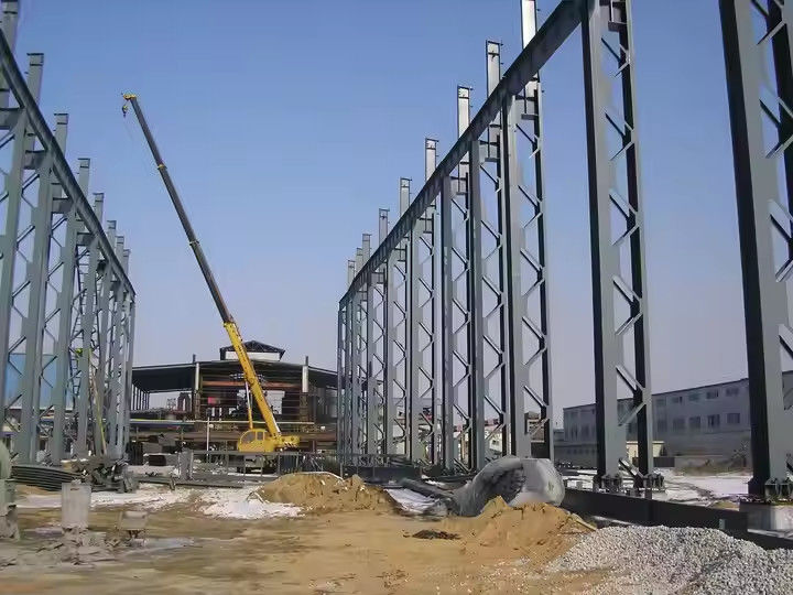 Affordable High Fire Resistance Earthquake Design Load Metal Frame Warehouse Building Prefabricated Design