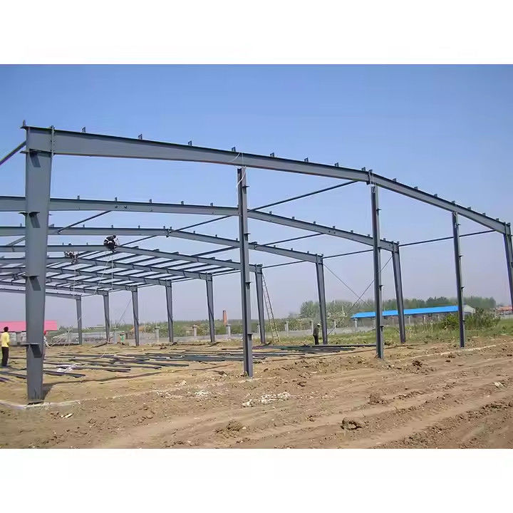 Custom Size Metal Steel Workshop With Large Roller Shutter Access Doors