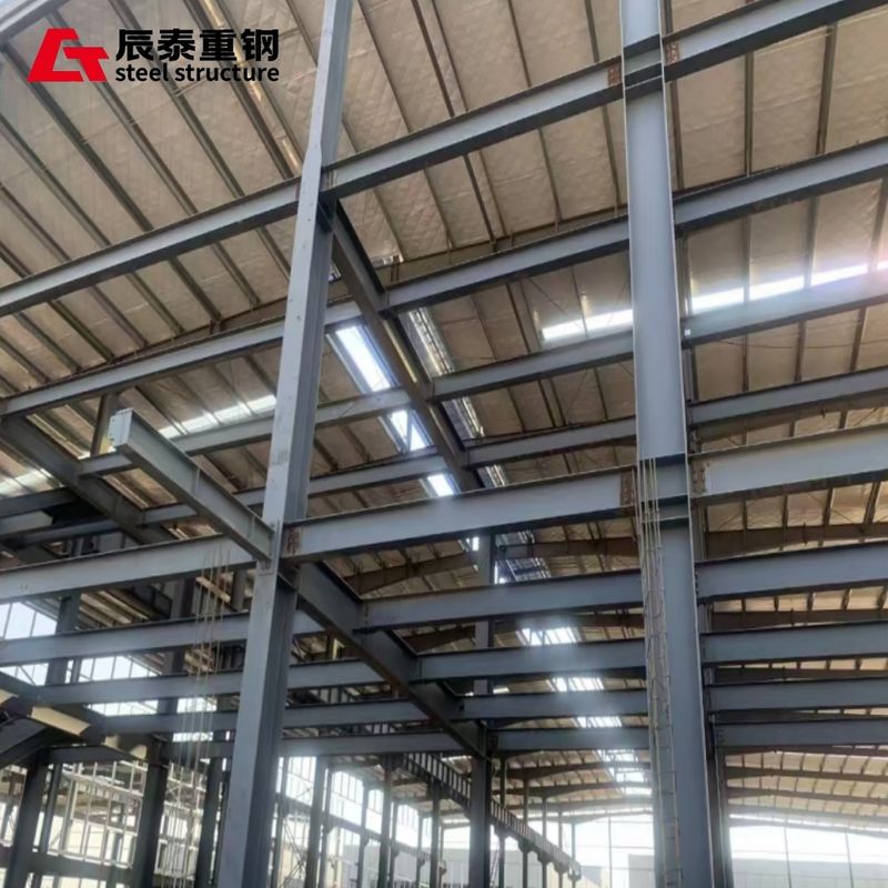 Metal Material Color Customized Double Layer Factory Or Office Steel Structure