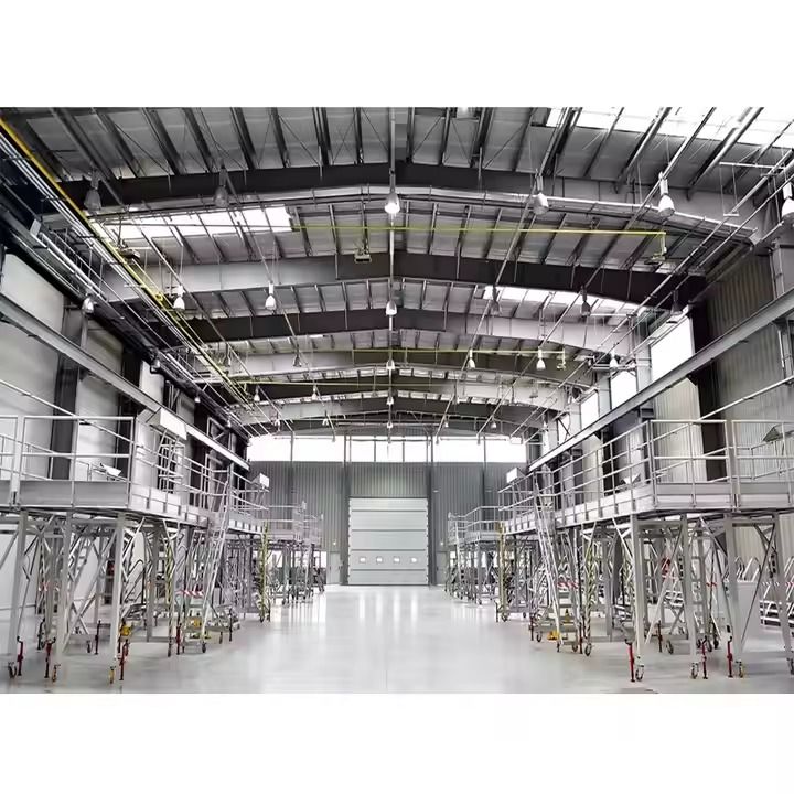 Prefab Long Life Span Steel Structure Building Metal Frame Workshop Modular