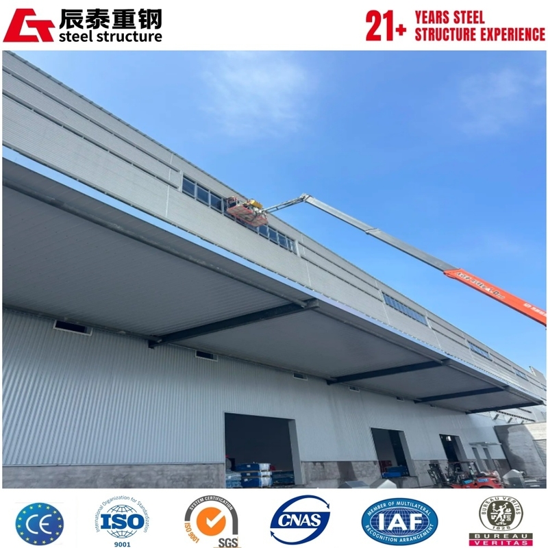 Factory prefabricated construction efficient large span galvanized steel structure workshop building