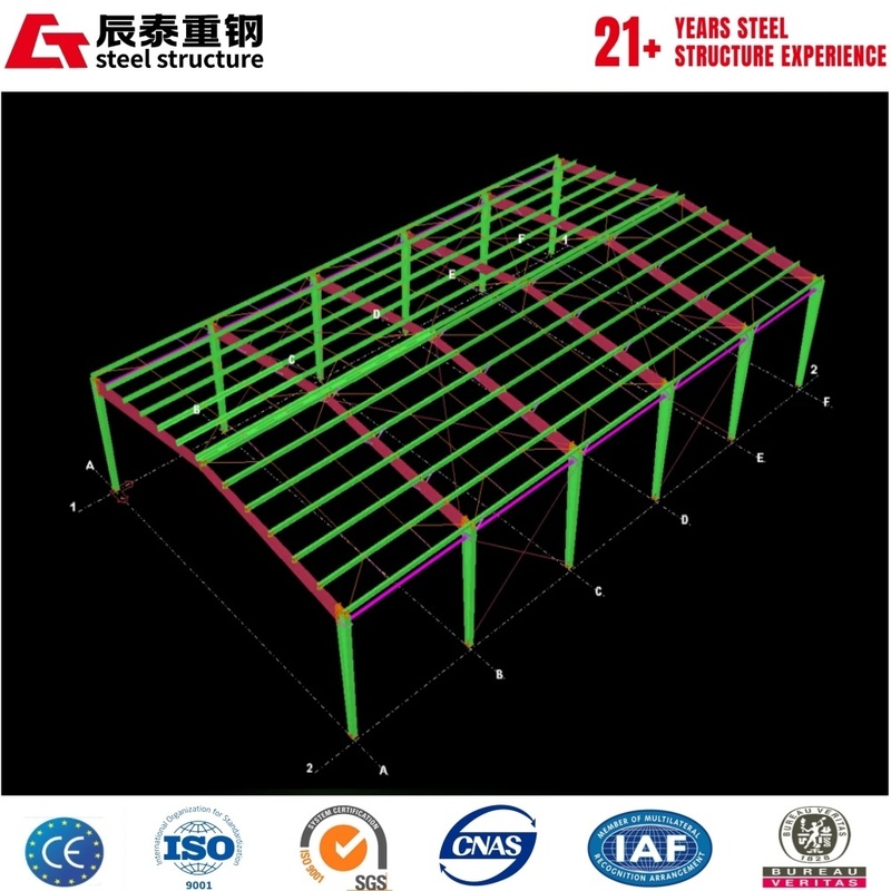 Q355B hot-rolled H-shaped steel steel structure industrial building portal steel frame warehouse