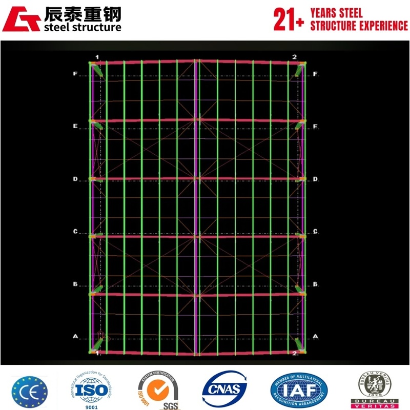 Q355B hot-rolled H-shaped steel steel structure industrial building portal steel frame warehouse