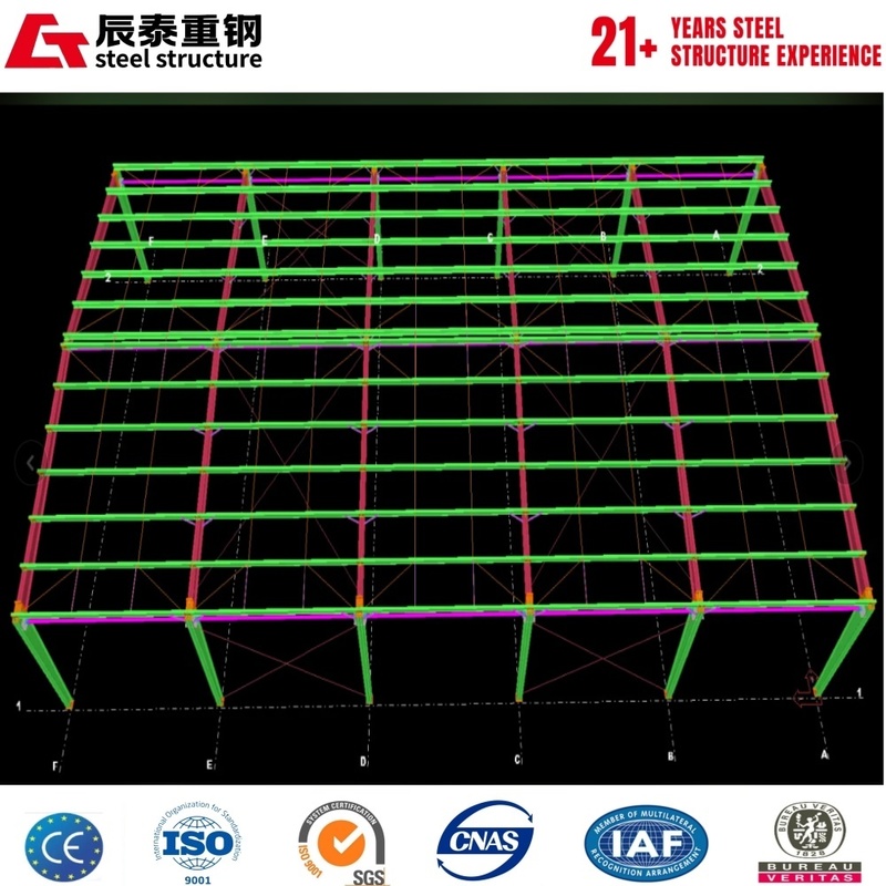Q355B hot-rolled H-shaped steel steel structure industrial building portal steel frame warehouse