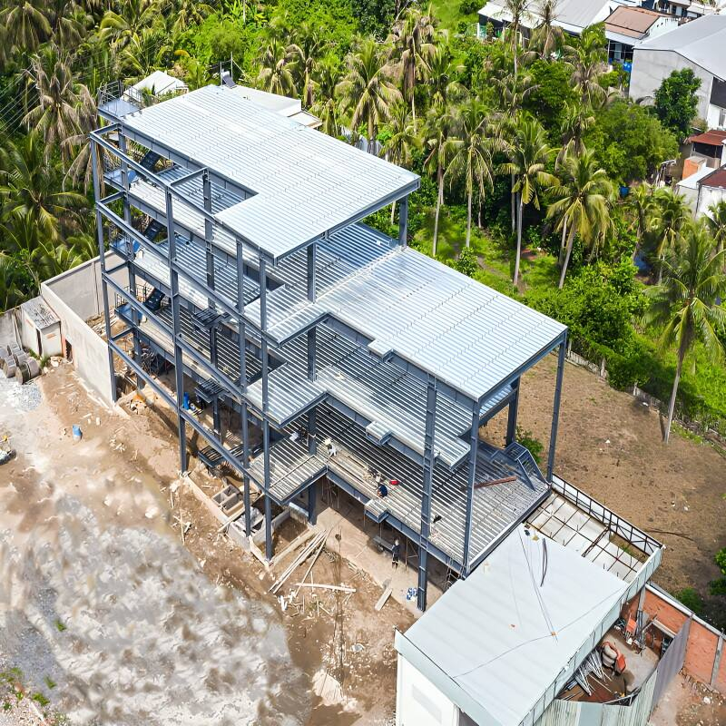 Q355B Hot Dig Galvanized Metal Frame Steel Structure Workshop Factory Building