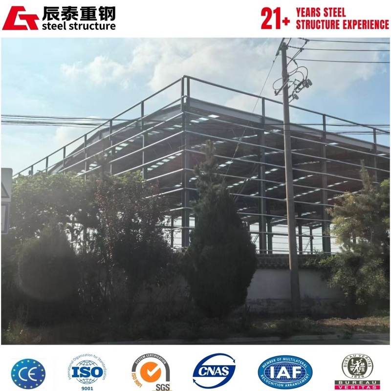 Modular factory prefabricated hot-rolled H-shaped steel structure workshop building