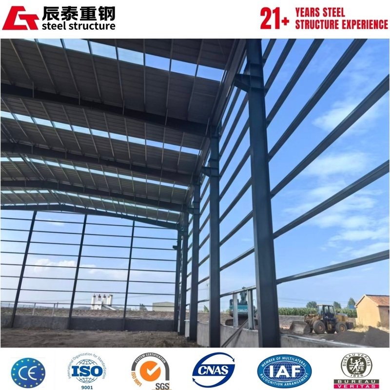 Modular factory prefabricated hot-rolled H-shaped steel structure workshop building