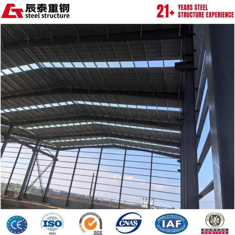 Modular factory prefabricated hot-rolled H-shaped steel structure workshop building