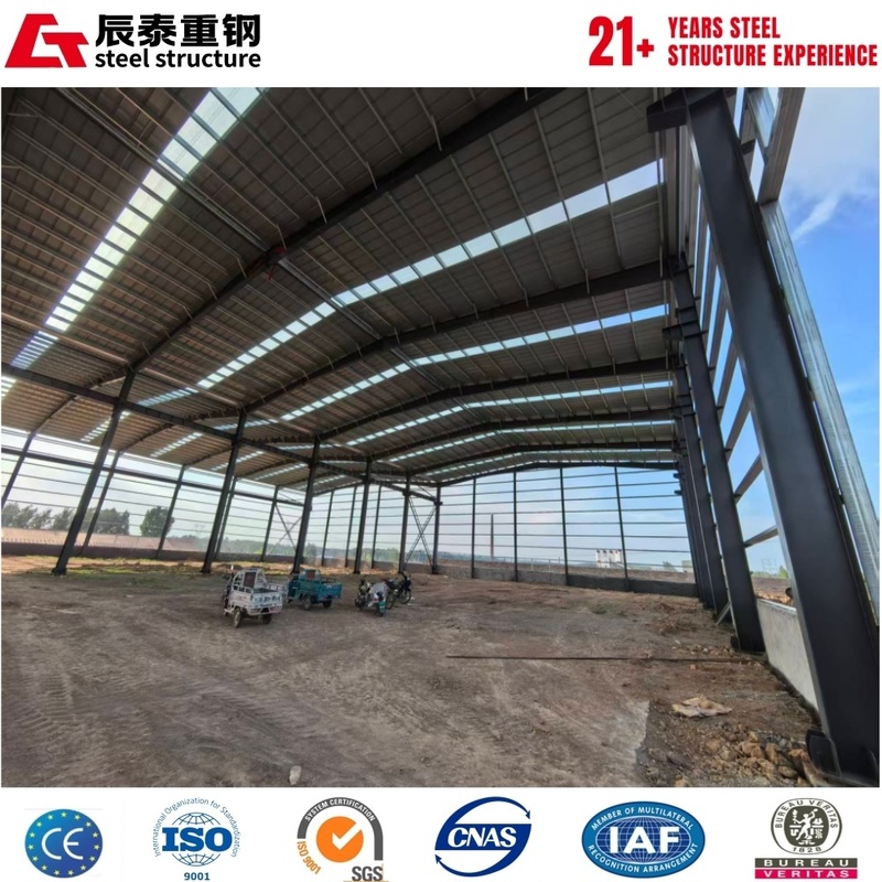 Modular factory prefabricated hot-rolled H-shaped steel structure workshop building