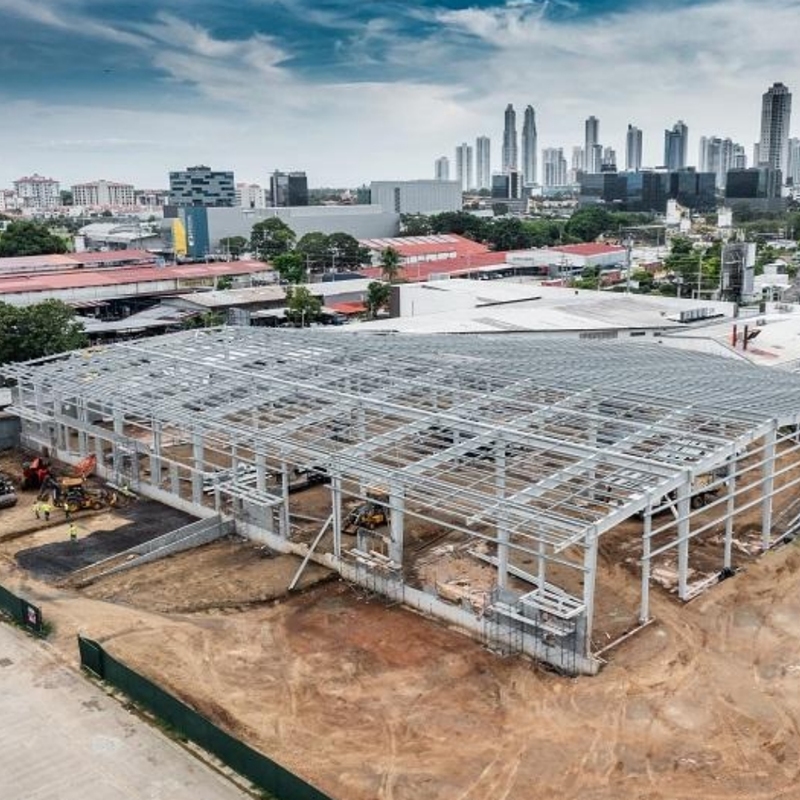 Save Construction Time Factory Prefabrication On-Site Assembly For Steel Structure Warehouse