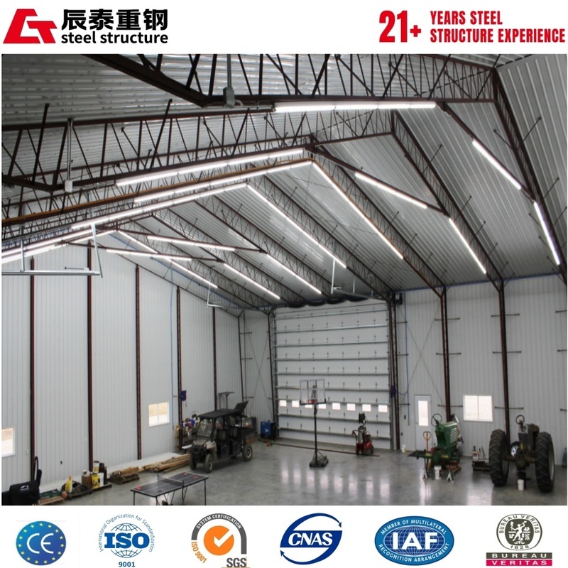 Custom solution galvanized anti-corrosion portal steel frame aircraft hangar construction
