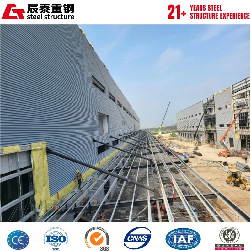 Large span high bearing capacity prefabricated steel structure industrial building workshop