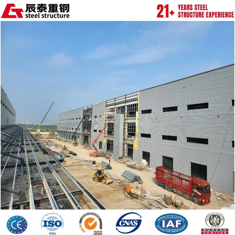 Large span high bearing capacity prefabricated steel structure industrial building workshop