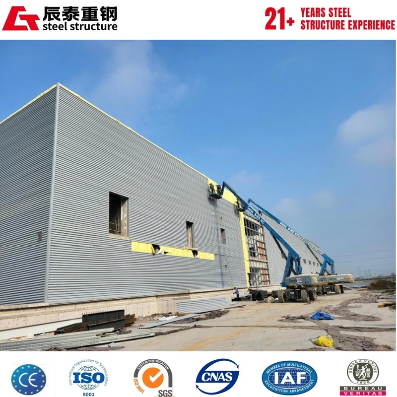 Large span high bearing capacity prefabricated steel structure industrial building workshop