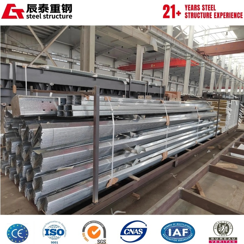 Q355B high strength high toughness galvanized anti-corrosion steel structure building materials