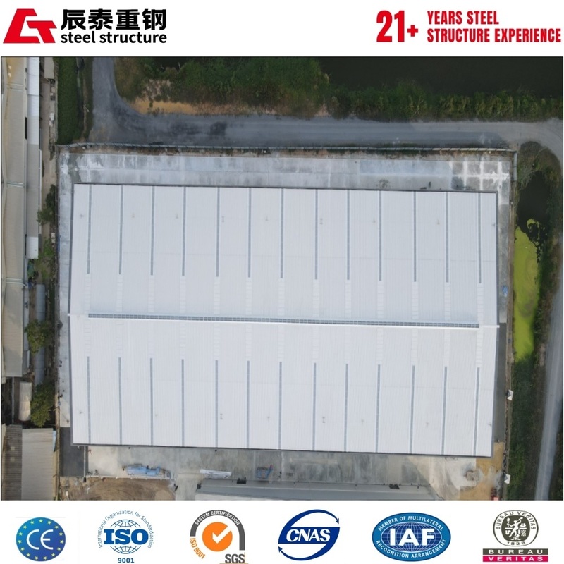 High-strength prefabricated galvanized anti-corrosion steel structure workshop building