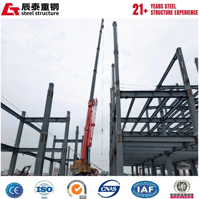 China factory standard prefabricated hot-rolled H-shaped steel structure industrial frame building