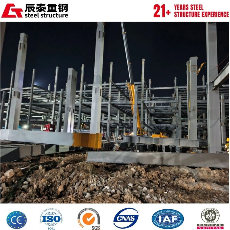 China factory standard prefabricated hot-rolled H-shaped steel structure industrial frame building