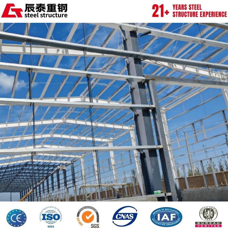 Pre-engineered Galvanized Steel Frame Factory Workshop with Insulated Wall Panels
