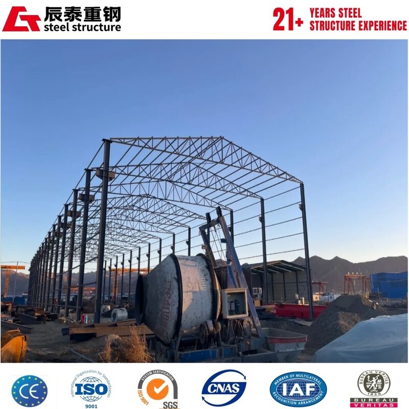 High-intensity corrosion-resistant high-space-utilization  steel structure warehouse building