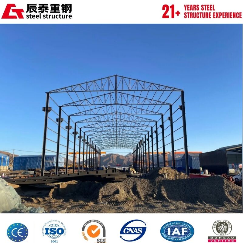 High-intensity corrosion-resistant high-space-utilization  steel structure warehouse building