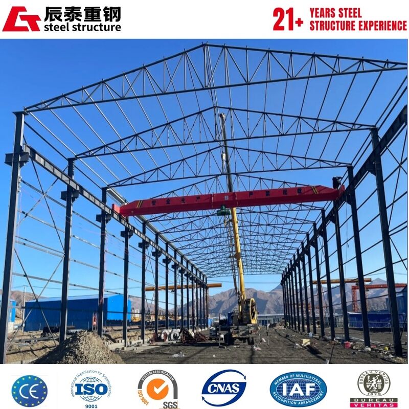 High-intensity corrosion-resistant high-space-utilization  steel structure warehouse building