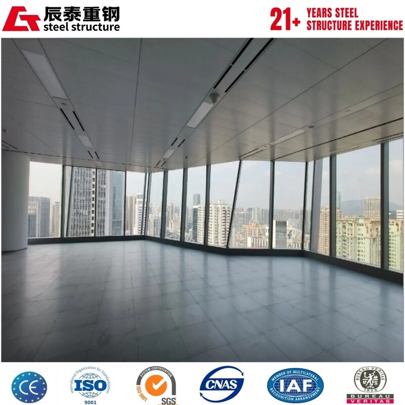High light corrosion resistance Q355B custom steel structure office building construction