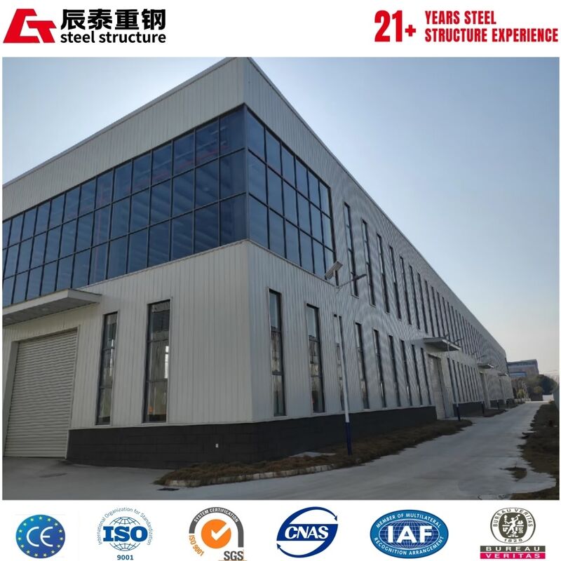 Factory prefabricated on-site assembly of galvanized steel structure workshop building