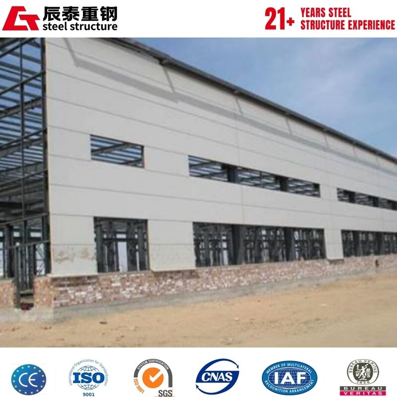 Economic Low Cost Light Steel Workshop For Small Scale Manufacturing Business