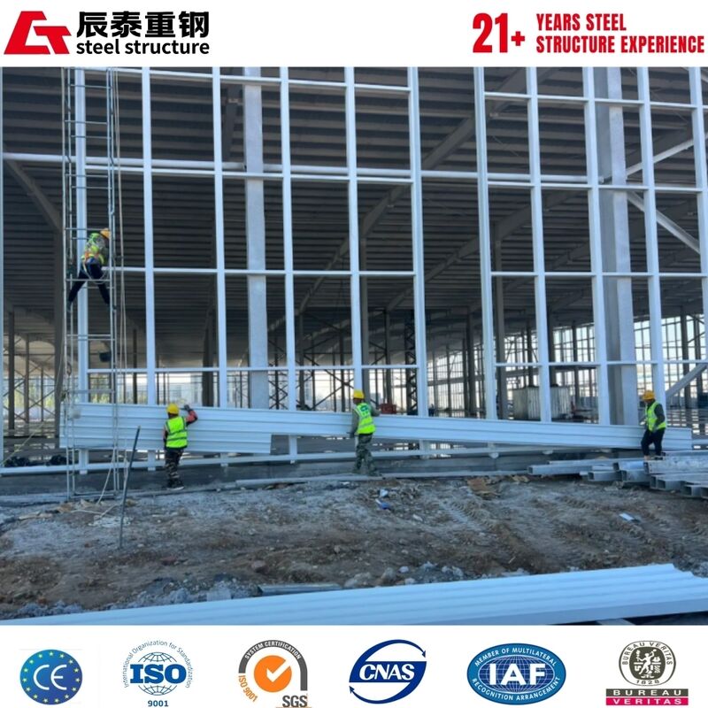 High-Intensity Large Space Easy To Assemble Steel Structure For Workshop