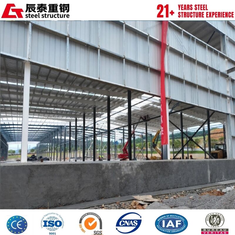 Résistance à la corrosion Industrialisation Fermeture de boulons Structure en acier d'atelier