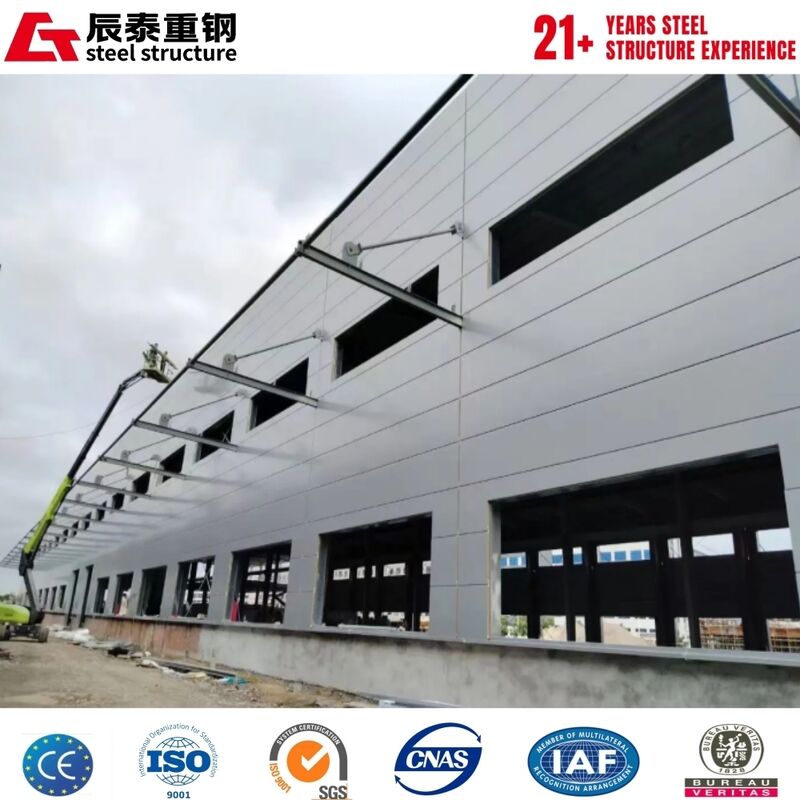 Behoorlijke productielijn lay-out veld assemblage staal structuur van de werkplaats