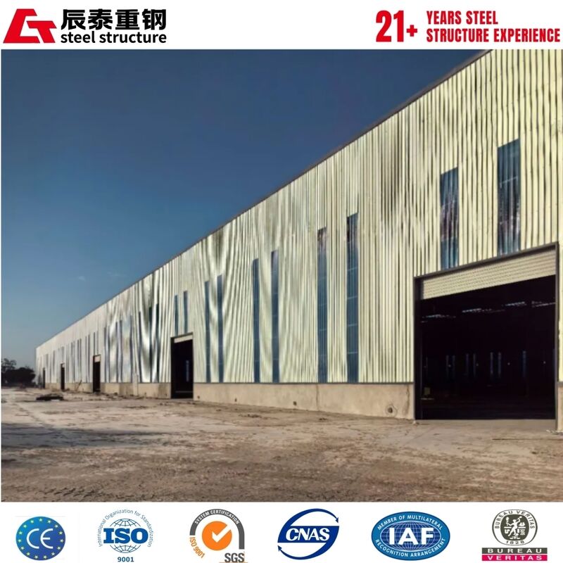 Structure en acier pour entrepôt avec excellente résistance aux séismes, bâtiment modulaire