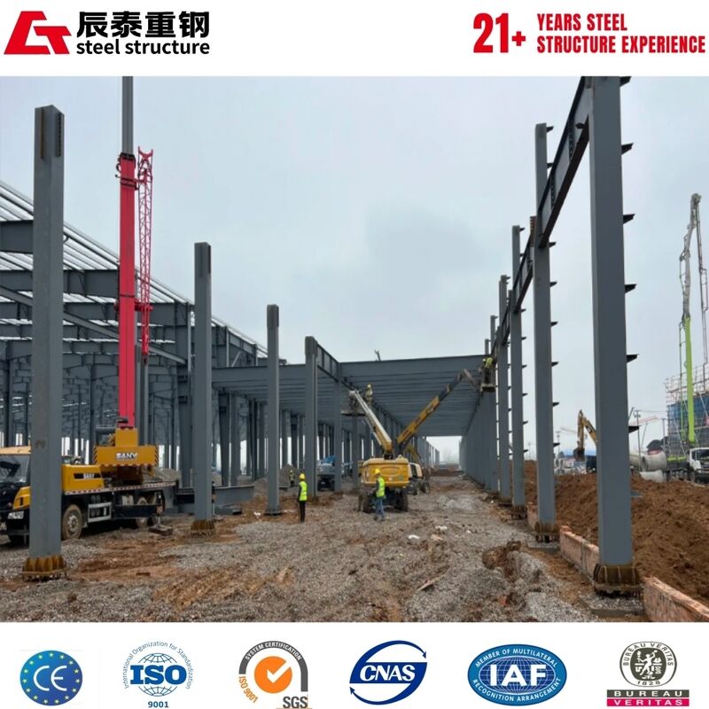 Large Storage Color Customization H Beam Steel Structure For Warehouse