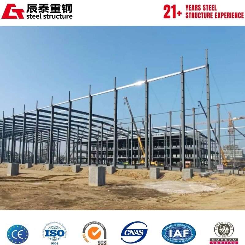 Sound Insulation Prefab Steel Workshop For Noise Intensive Manufacturing Work