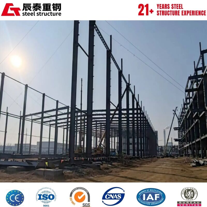 High Strength Heavy Steel Structure Warehouse for Heavy Equipment Storage