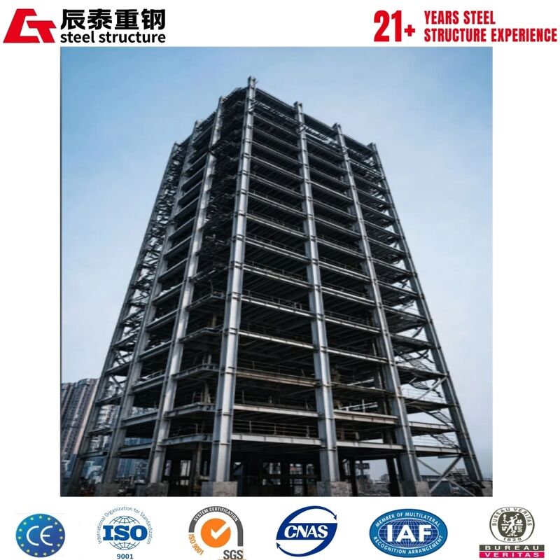 Fast Construction Flexible Space Environmentally Friendly High-Rise Steel Structure Building